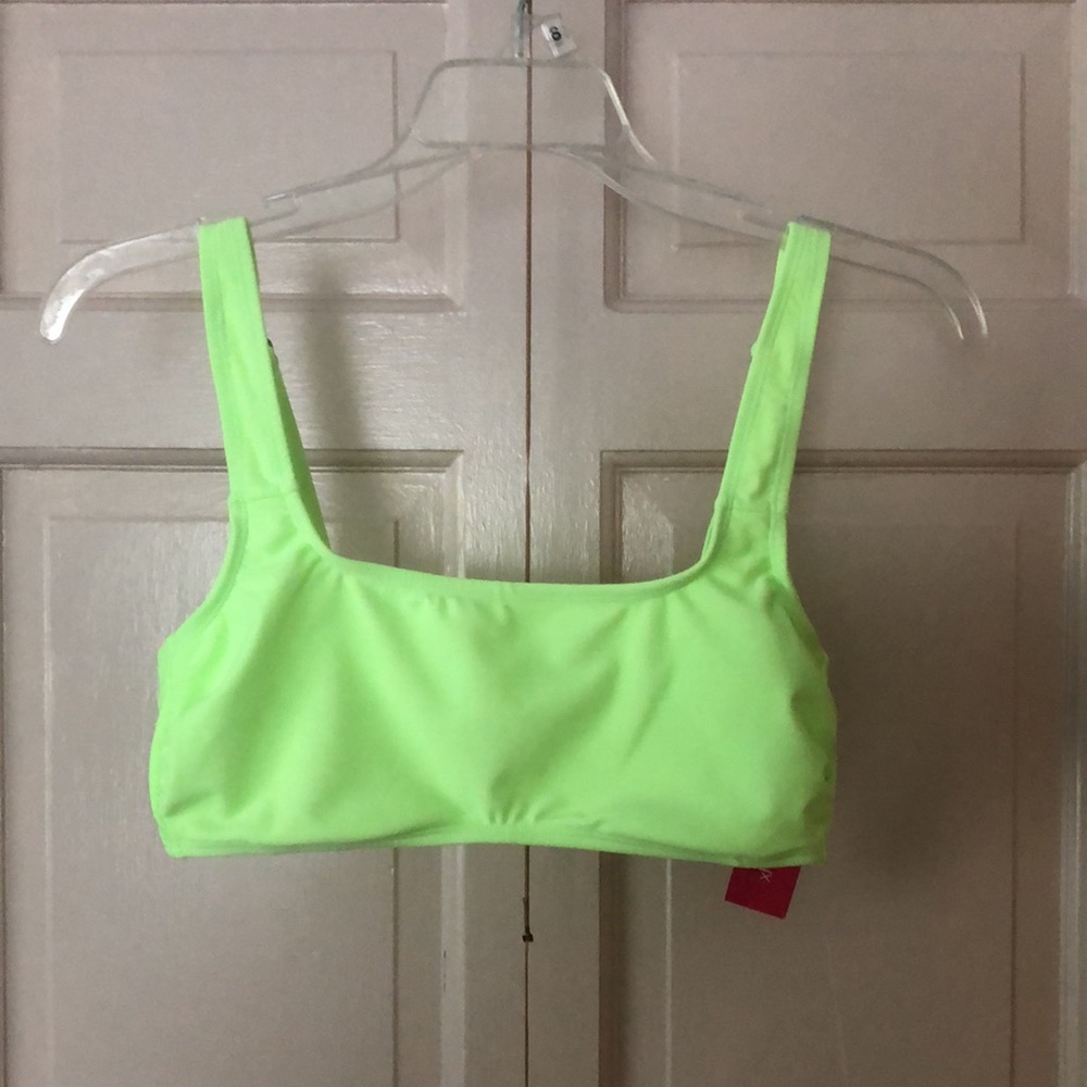 NWT neon swim top!